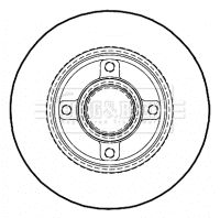 BORG & BECK Тормозной диск BBD5935S